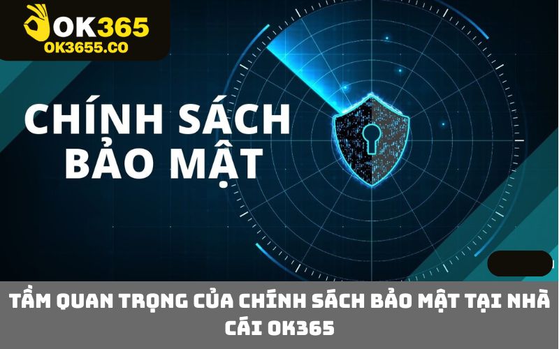 Tầm quan trọng của chính sách bảo mật tại nhà cái OK365